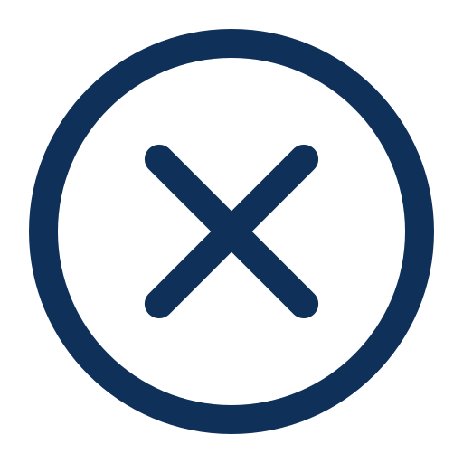 circle with X icon
